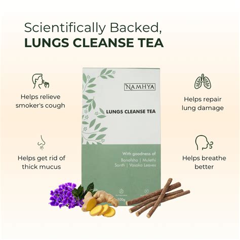 Namhya Lungs Cleanse Tea For Cold, Cough and Chest Congestion