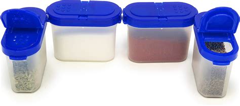 Mahaware Modular Mini Oval Plastic Kitchen Container Set, 150ml, Set of ...