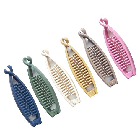 BIRDWARE Big-Size banana clips Multi Color Imported Rubber Acrylic ...