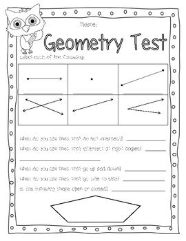 Image result for Basic Geometry Test