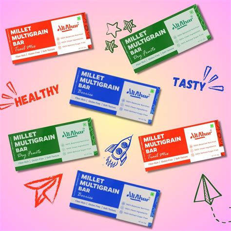 Millet Multigrain Energy Bars - Assorted Flavors Pack of 6 – AltAhar
