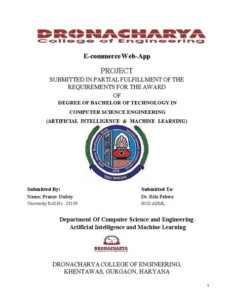 Pranav Project - E-commerce Web-App PROJECT SUBMITTED IN PARTIAL ...