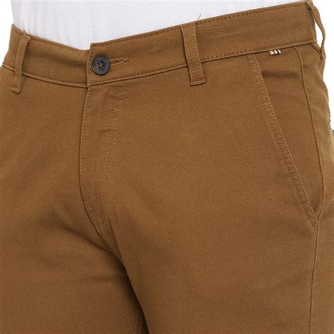 Buy Crimsoune Club Men Brown Solid Trouser (40) at Amazon.in
