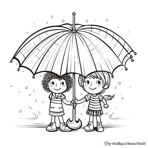 Umbrellas Coloring Pages - Free & Printable!