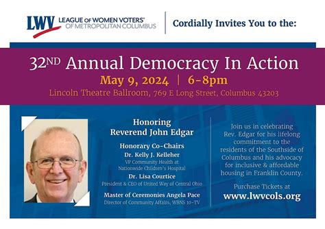 Democracy In Action 2024, Lincoln Theatre Ballroom, Columbus, 9 May ...