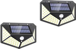 geutejj Outdoor Solar Light PIR Motion Sensor Wall Light Waterproof ...