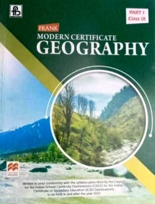 Frank Modern Certificate Geography Part I Class Ix (Ninth Edition): Buy ...