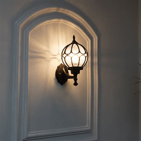 BRINDOX Decorative Aluminum Outdoor Wall Lamp in Black Finish – KAPOOR ...