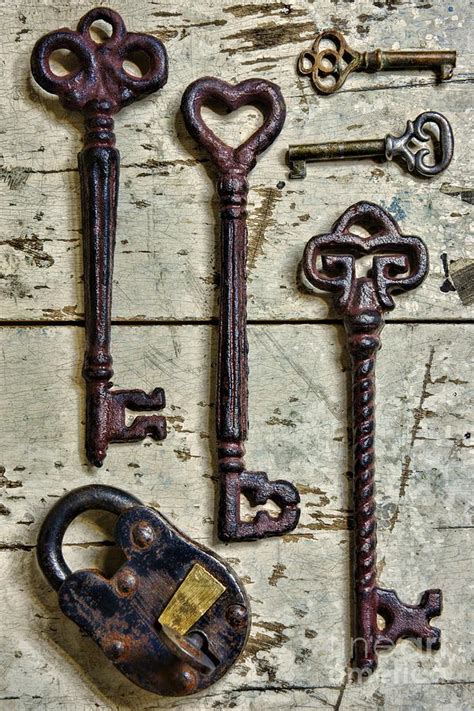 Steampunk - Old Skeleton Keys Photograph by Paul Ward