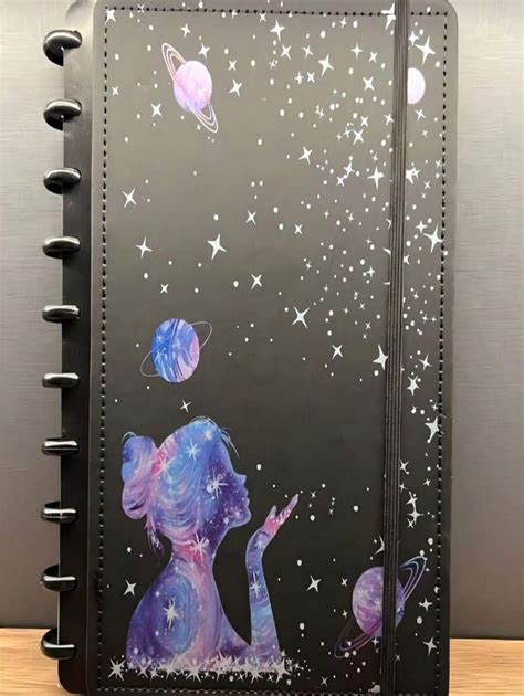 Caderno Inteligente De Poeira das Estrelas Disco Basic Colegial Capa ...