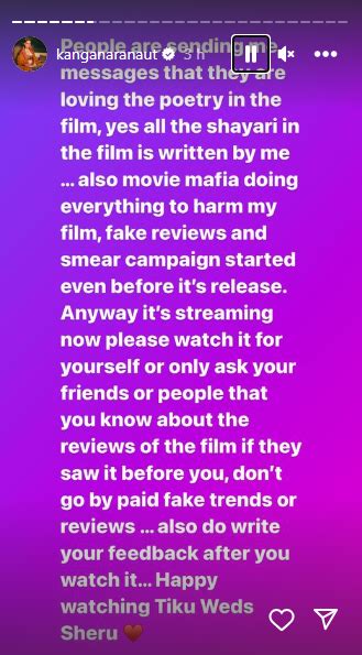 Kangana Ranaut Claims Movie Mafia Is Spreading Fake Reviews About Tiku ...