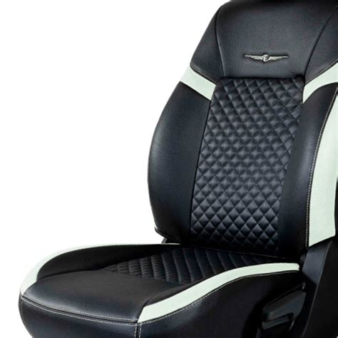 Vogue Star Art Leather Car Seat Cover Black and Grey For Mahindra Scor ...