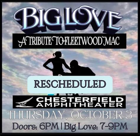 Oct. 3rd. Big Love - A Tribute to Fleetwood Mac at Chesterfield ...