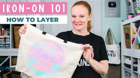 Layering Iron-on Vinyl Beginner's Guide: Basics of HTV Layering - YouTube