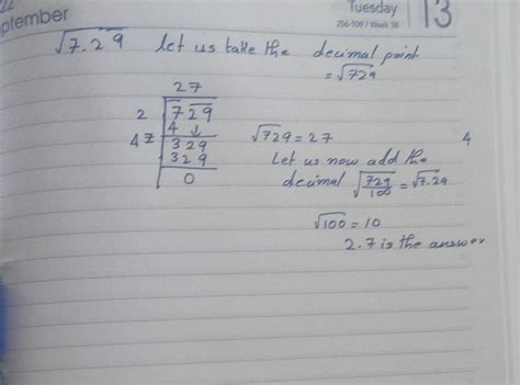 √7.29 as long division method - Brainly.in