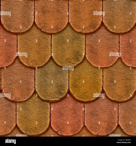 Clay Shingles Roofing Seamless Texture Tile Stock Photo - Alamy