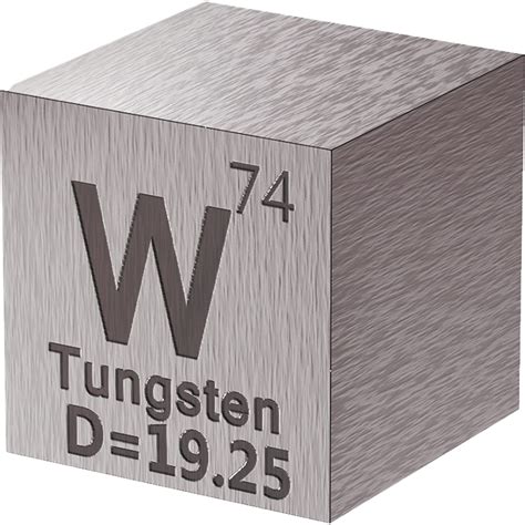 Tungsten Cube - Metal Element Cubes - Laser Engraved Density Cube Set ...