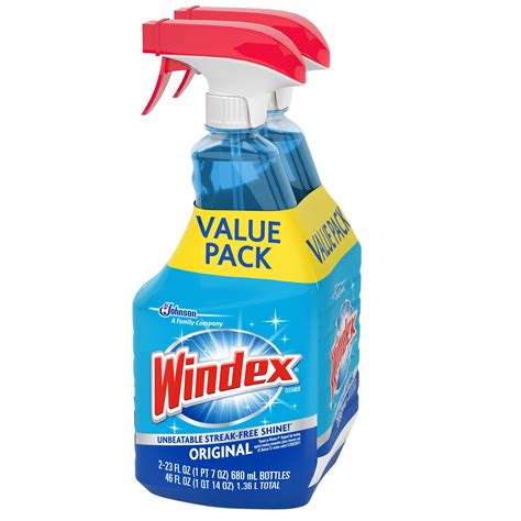 Windex Glass Cleaner, Original Blue, 2-Pack, 23 fl Chile | Ubuy
