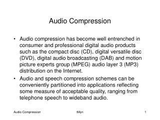 Image result for Audio Compression Chapter 13