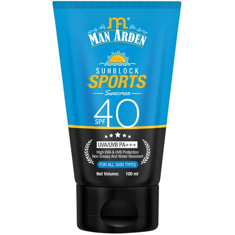 Sunblock Sports Sunscreen SPF 40 UVA/UVB PA+++, 100ml – Manarden