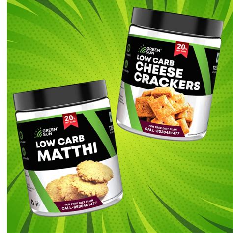 Green Sun Low Carb Gift Hamper Tea Time Snacks Combo (Each 175 Gram ...