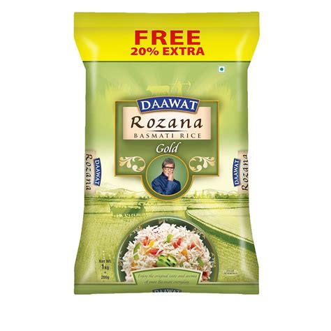 Daawat Rozana Gold Basmati Rice, 1kg (with 20% Free) : Amazon.in ...