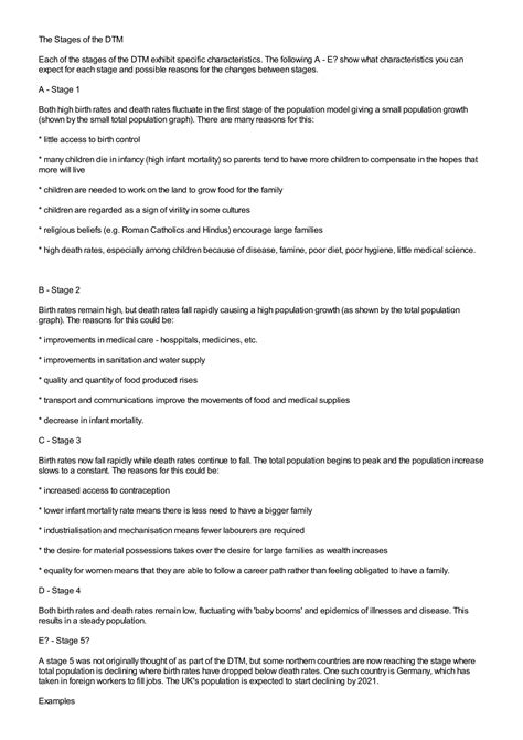 SOLUTION: The stages of the dtm - Studypool