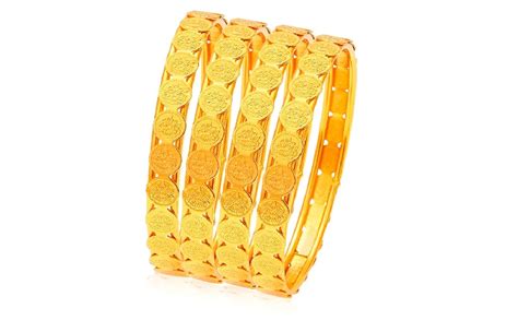 Buy Sukkhi Glamorous Temple Jewellery Gold Plated Coin Bangle For Women ...