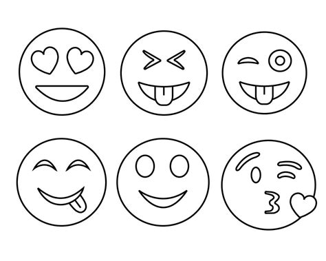 Emoji Coloring Pages – Printable Coloring Pages. FREE