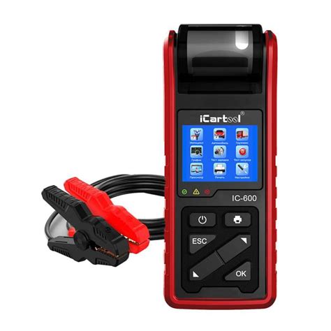 Профессиональный тестер аккумуляторных батарей (АКБ) 12/24V iCartool IC ...