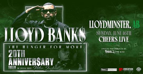 Lloyd Banks in Lloydminster June 16th at Cheers Live with Peter Jackson ...