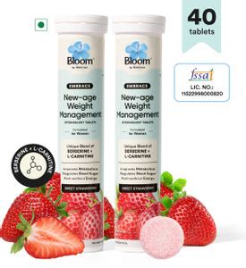 Bloom Berberine + L-Carnitine Effervescent Tablet| Complete Weight ...