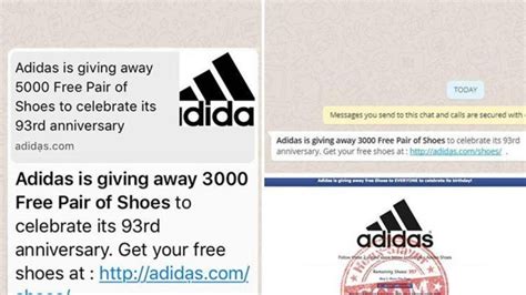 Be Aware Of The Major Free Adidas Scam On WhatsApp - MobyGeek.com
