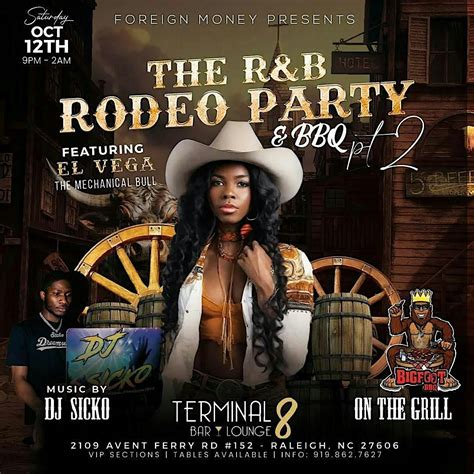 THE R&B RODEO & BBQ PARTY PT2, Terminal 8 - Bar & Lounge, Raleigh, 12 ...