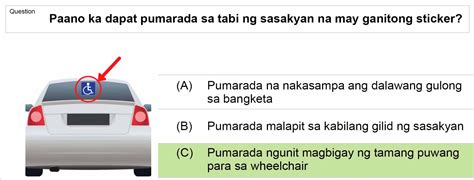 Image result for Lto Exam Answer Key Tagalog