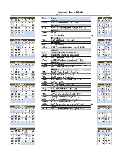 Hart County School Calendar 2025 - Schoolcalendars.net