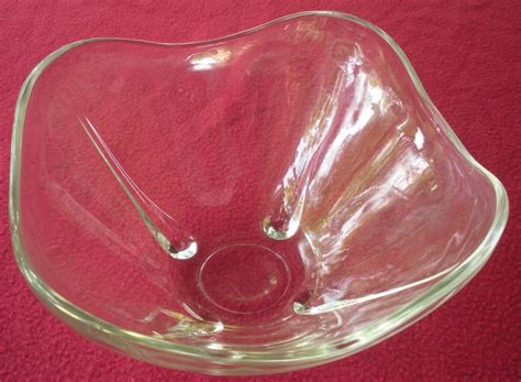 Anchor Hocking Mid-century square Swedish style glass bowl with ...