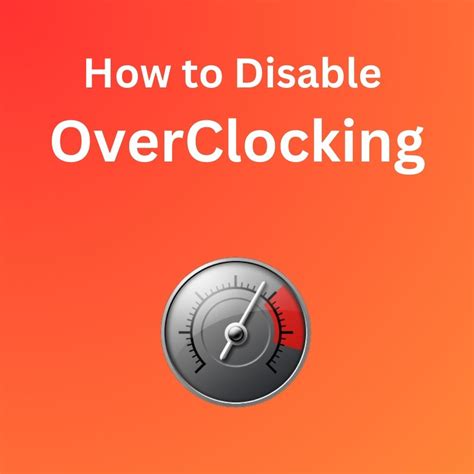 Image result for Disable Over Clock CPU