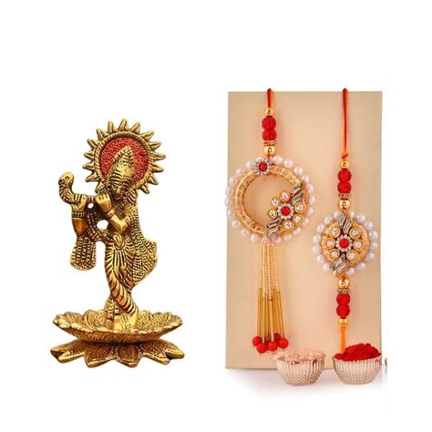 Buy Collectible India Rakhi for Brother and Bhabhi with Gift Combo ...