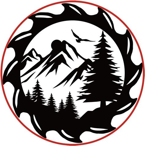 Buy SUPERDANT Wood Branding Iron Gear Mountain Forest Pattern BBQ Heat ...