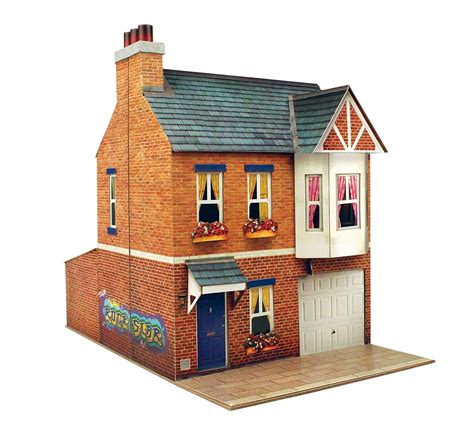 Buy The CityBuilder Row House Cardboard Model Making Kit 1:43 Scale ...