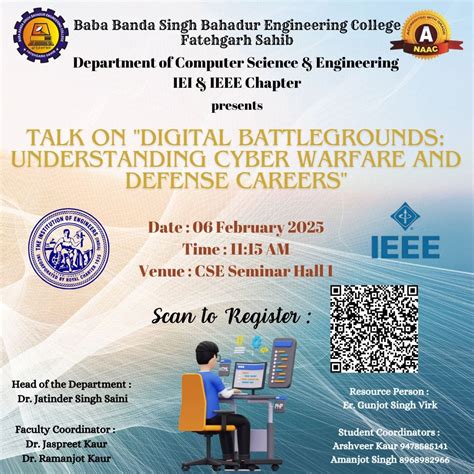 Expert Talk on “Digital Battlegrounds: Understanding Cyber Warfare and ...