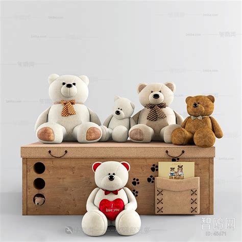 儿童熊玩具3D模型免费下载_3dmax儿童熊玩具模型编号514327352-智鸥网
