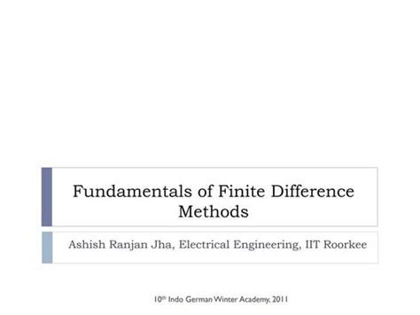 Image result for Finite Difference Method Applications
