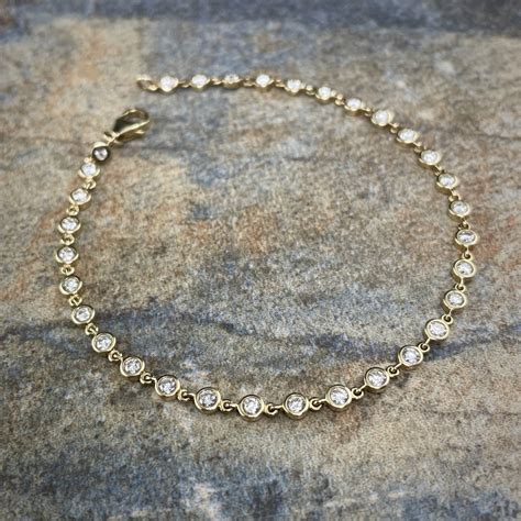 Bezel Diamond Bracelet- Made to Order - Sholdt Jewelry Design