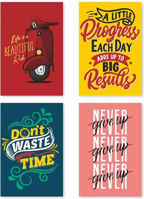 Motivational Poster Quotes Wall Design For Living Room Drawing Room ...