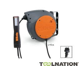 Beta 018420821 1842 Automatic Cable Reel 15 m + inspection lamp H05VV-F