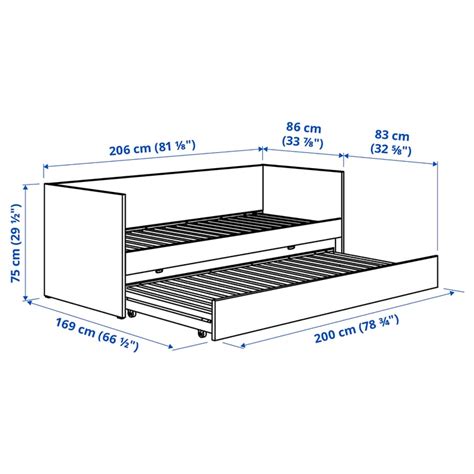 VIHALS day-bed w trundle bed/2 mattresses, white/Ågotnes firm, 80x200 ...