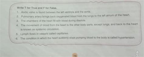 write true or falseplease give the correct answer - Brainly.in
