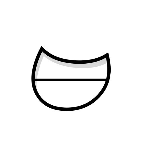 Bfdi Mouth Closed Mouth Smile Bfdi Assets Mouth Free Transparent